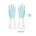 thumbnail image 2 of Thickened Rubber Cleaning Gloves Dishwashing & Household Chores Oil & Chemical Ergonomic for 1 Pair, 2 of 2