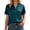 Navy, variant on Lume Wear Women's Satin Blouse Short Sleeve V-Neck Button Down Elegant Tops Basic Tops Plain T-Shirt S&Pink