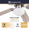 thumbnail image 4 of Prominence Home Alvina 44" Indoor LED Ceiling Fan with Pull Chain, Satin Nickel, 4 of 9