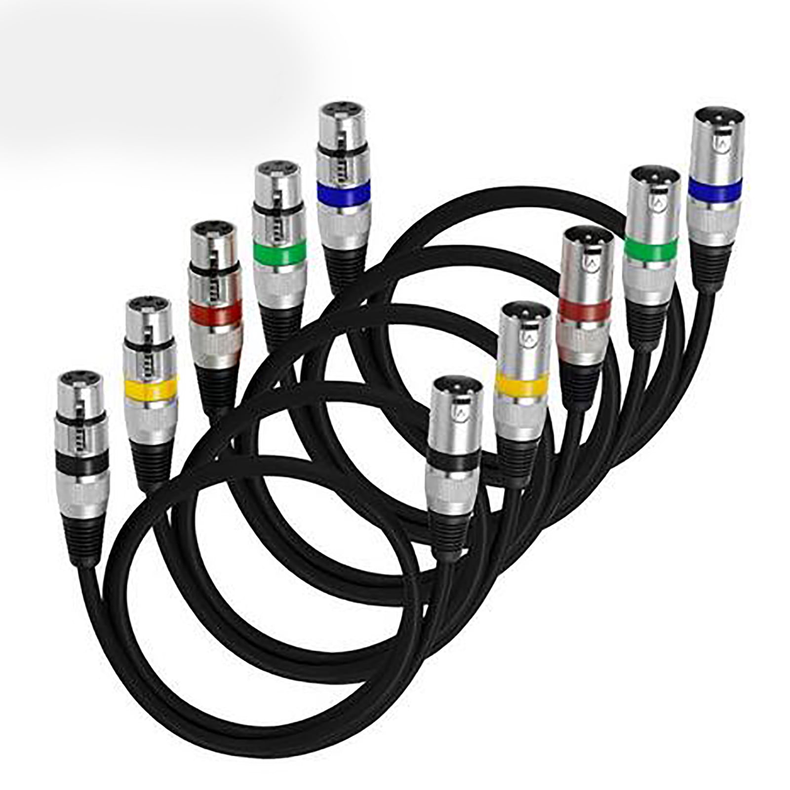 Educational dolls 5PC Cable XLR Male to Female M / F 3pin jack Foil + OFC Shield Copper For Mic