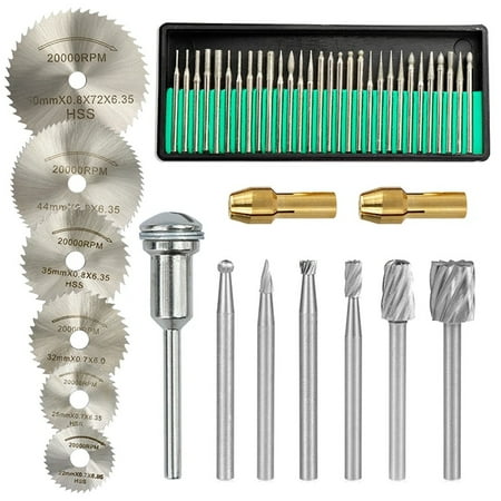 

45Pcs Diamond Engraving Accessories Set HSS Circular Saw Blade Set Routing Bit for Drill Bit Rotary Accessories