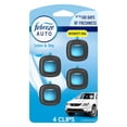 thumbnail image 1 of Febreze Car Air Freshener, Odour-Fighting Automotive Vent Clip, Linen & Sky Scent, 4 Count, 1 of 10