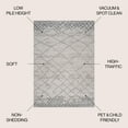 thumbnail image 4 of JONATHAN Y MOROCCAN HYPE 3 x 5 Area Rug, Asilah Moroccan Diamond - Light Gray, MOH300A-3, 4 of 10