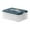 Blue, variant on Stackable Plastic Cookie Containers with Lids,Airtight Storage Box for Cookies and Dumplings,Multi-Functional Storage Box,Food Storage,White,1 Layer
