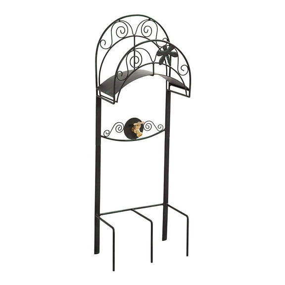 Liberty Garden 642-KD Outdoor Dragonfly Decorative Hose Holder Stand, Black