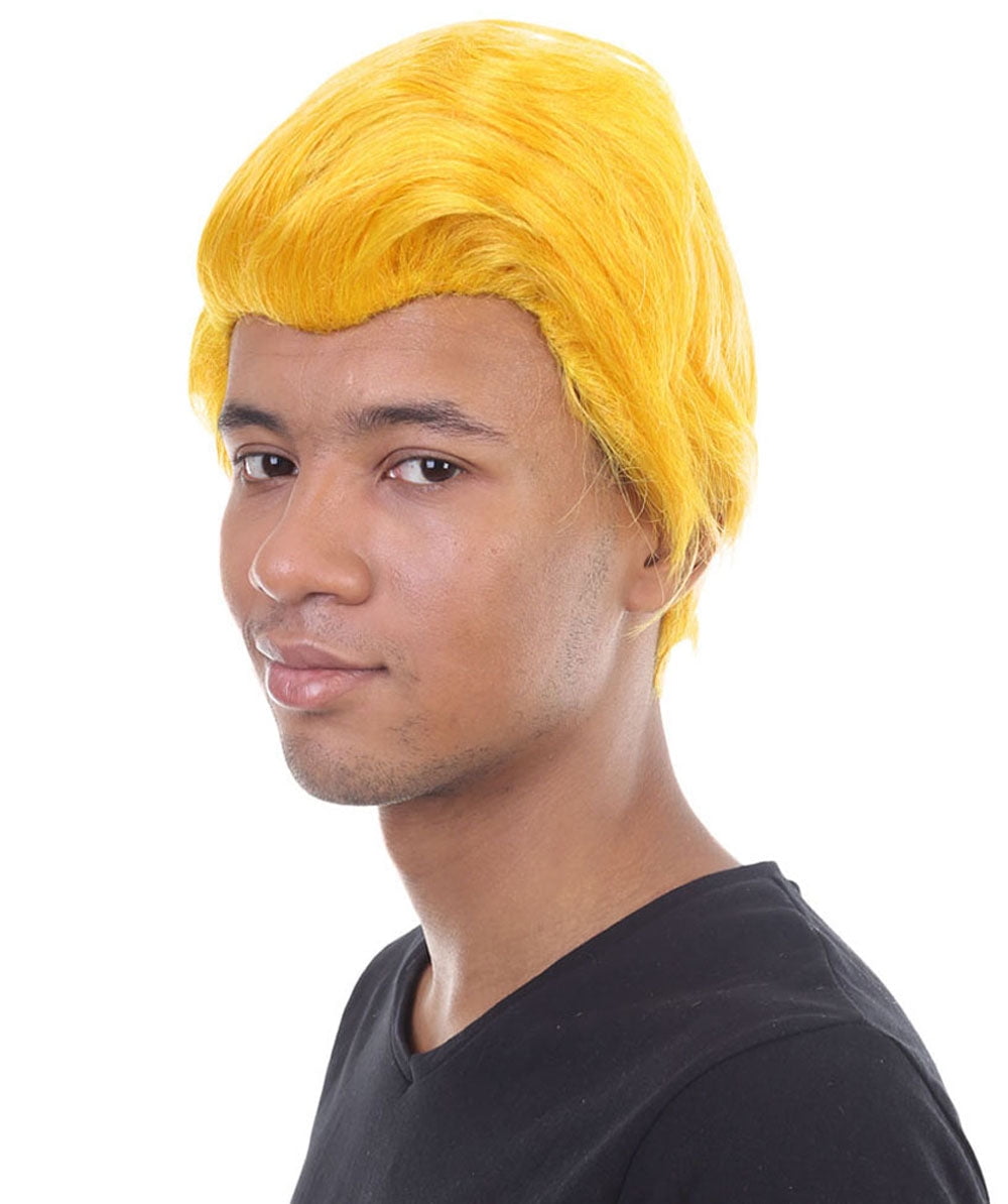 HPO | Adult Men's Dolls Movies Character Wig | Yellow Color | Breathable Capless Cap