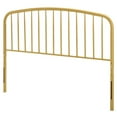 thumbnail image 1 of Headboard, Queen Size, Metal, Gold, Modern Contemporary Urban Design, Bedroom Master Guest Suite, 1 of 6