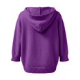 thumbnail image 6 of Endives Womens Cardigan Sweaters Hooded 3/4 Length Sleeve Knit Cardigan Button Front Loose Casual Oversized Sweater Coat With Pockets Cardigan Sweaters for Women Purple M, 6 of 6