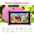 thumbnail image 7 of weelikeit 7 inch Kids Tablet,Android 11.0 Tablet PC for Kids, 2GB RAM 32GB ROM Child Tablet with WiFi6, IPS HD Display,Dual Camera,Parental Control,Built in Kid-Proof Case,with Stylus(Pink), 7 of 7