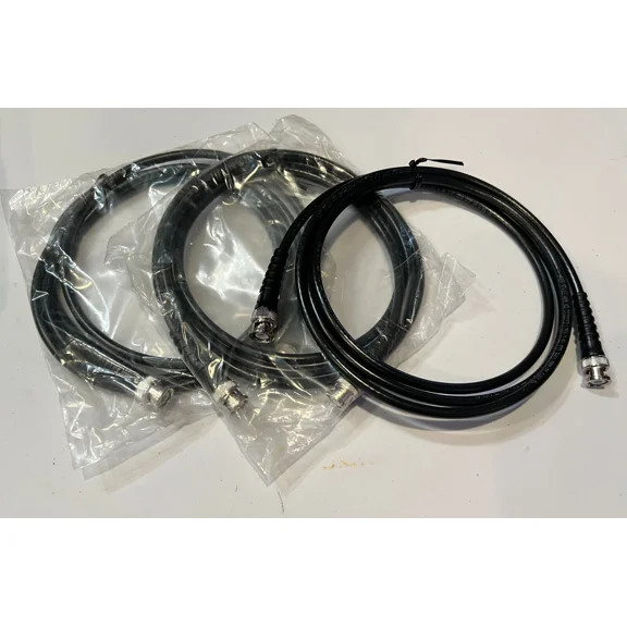 Moving Sale! Lot Of 3 - Rg58 6Ft Coaxial Cable With Bnc Male To Bnc Male
