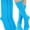 Light Blue, variant on ToBeInStyle Pack of 3 Unisex Colorful One Size Fits Most Dress Crew Socks - Powder Blue