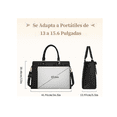 thumbnail image 3 of Bolsas Xtellar De Mujer 15.6 Pu Bolsa Para Laptop Impermeable Acabado De Los Herrajes Oro Color Negro, 3 of 4
