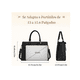 thumbnail image 3 of Bolsas Xtellar De Mujer 15.6 Pu Bolsa Para Laptop Impermeable Acabado De Los Herrajes Oro Color Negro, 3 of 4