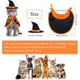 thumbnail image 5 of Conjunto de disfraz de gato, alas de murciélago, sombrero de mago, capa, disfraz de mascota de Halloween de 2 piezas, disfraz de cachorro de gato, fiesta de calabaza de Halloween, Cosplay Sailing  Electrónica, 5 of 5