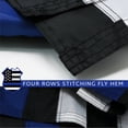 thumbnail image 5 of G128 - Thin Blue Line Embroidered U.S. American Flag 2X3 FT Brass Grommets Honoring Men Women Law Enforcement Black White Blue US Flag, 5 of 7