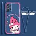 thumbnail image 1 of Kuromi Melody dibujos animados para Samsung Galaxy A73 A54 A34 A53 A33 A52 A32 A22 A71 A51 A21S A03S 4G 5G funda de teléfono de cuerda líquida Fundas xuanjing  unisex, 1 of 2