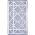 thumbnail image 2 of Safavieh Dhurries Anne Geometric Area Rug, Purple/Ivory, 3' x 5', 2 of 11