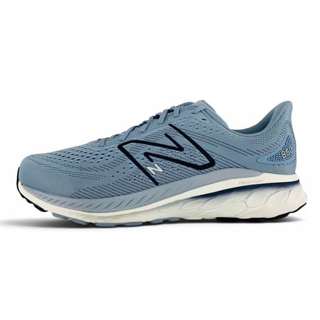 New Balance Fresh Foam X 860v13 Light Arctic Grey Natural Indigo Men's Extra Wide 4E Running Shoes M860G13, Men's U.S. Shoe Size 10.5