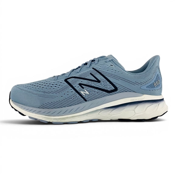 New Balance Men's Fresh Foam 860 V13 Running Shoe, Light Arctic Grey/Natural Indigo, 10 X-Wide