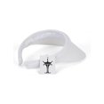 thumbnail image 2 of Top Headwear Mens Womens Sun Protection Sports Cotton Twill Clip On Golf Tennis Visor, White, 2 of 3