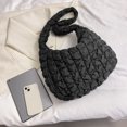 thumbnail image 3 of Bolsas cruzadas con patrón de celosía Bolsa acolchada de algodón de gran capacidad para el trabajo (negro) Tmvgtek Para Estrenar, 3 of 9