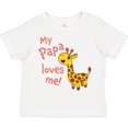 thumbnail image 3 of Inktastic My Papa Loves Me- Cute Giraffe Boys or Girls Toddler T-Shirt, 3 of 5