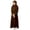 Coffee, variant on Muslim Dress for Girls Islamic Prayer Abaya Dress Long Sleeve Kaftan Robe Maxi Dress with Hijab Kids Ramadan Eid Outfit (Coffee, 3-4 Years)