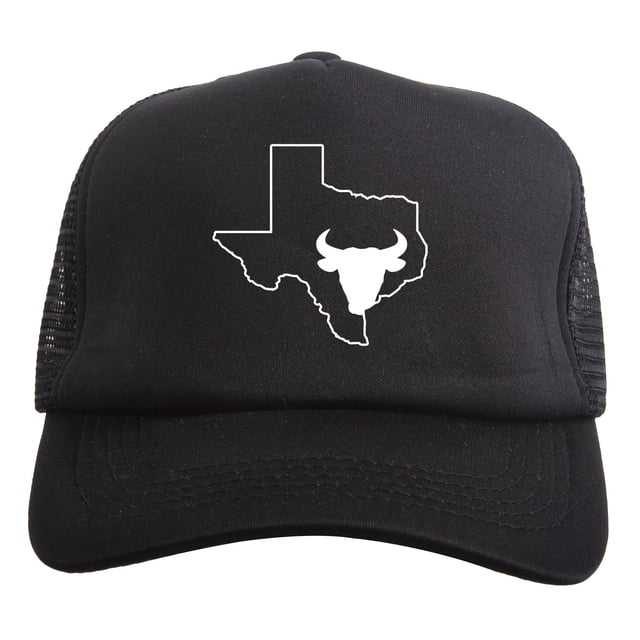 Gravity Threads Longhorn Adjustable Trucker Hat - Black