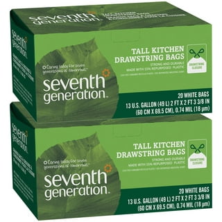 Seventh Generation Tall Kitchen Drawstring Trash Bags 20ct – BevMo!