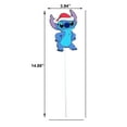 thumbnail image 2 of Disney 15" Tall Metal Stitch Wearing a Christmas Hat Yard Stake, 2 of 5