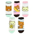 thumbnail image 1 of San-x Rilakkuma Bears Adult Character Ankle No-Show Socks 5 PK, 1 of 3