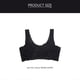 thumbnail image 4 of Sports Bras for Women Lace Vest Bra for Women Black Breast Support Adjustable Straps 1Pack, 4 of 4