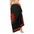 thumbnail image 3 of HAPPY BAY Women's Beachwear Cover-Up Swimwear Sarong Pareo Summer Pareos Bathing Suit Coverup Vacation Long Swim Wrap for Women One Size Sun, Black, 3 of 4