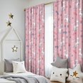 thumbnail image 5 of Blackout Kids Curtains,Pink Cartoon Unicorn Space Pattern Childrens Insulated Curtains Set Of 2,Bedroom Essentials,Toddler Room Decor 52"x84", 5 of 5