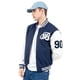 thumbnail image 2 of Chamarra Para Hombre Bomber Beisbolera Con Aplicación Quarry Color Azul, 2 of 4