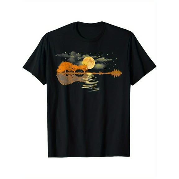Casual Attire - Ideal Gift for Guitar Players & Rock/Metal Fans, Rock And Roll T Shirts, Concert Outfit, Retro Design, Comfortable Fit, Short Sleeve Top, Band Merchandise