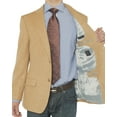 thumbnail image 6 of Mens Camel Modern Fit Blazer Luciano Natazzi 2 Button Luxe, 6 of 6