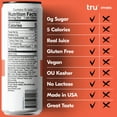 thumbnail image 4 of Tru Gut Sparking Water Peach Flavored Prebiotic Drink 12 Pack 12 oz, 4 of 7