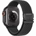 thumbnail image 1 of wonima44 Braided Solo Loop for Apple Watch Ultra/2 Bands 49mm 46mm 45mm 44mm 42mm Men/Women,Parachute Buckle Stretchy Elastic Nylon Sport Strap Wristband for iWatch Bands Series 10 9 8 7 6 5 4 3 SE/2, 1 of 1