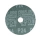 thumbnail image 3 of Discos de fibra de resina de óxido de aluminio de 4 pulgadas x 5/8 pulgadas, discos de lijado y pulido de 24 Grit, 10 piezas, 3 of 4