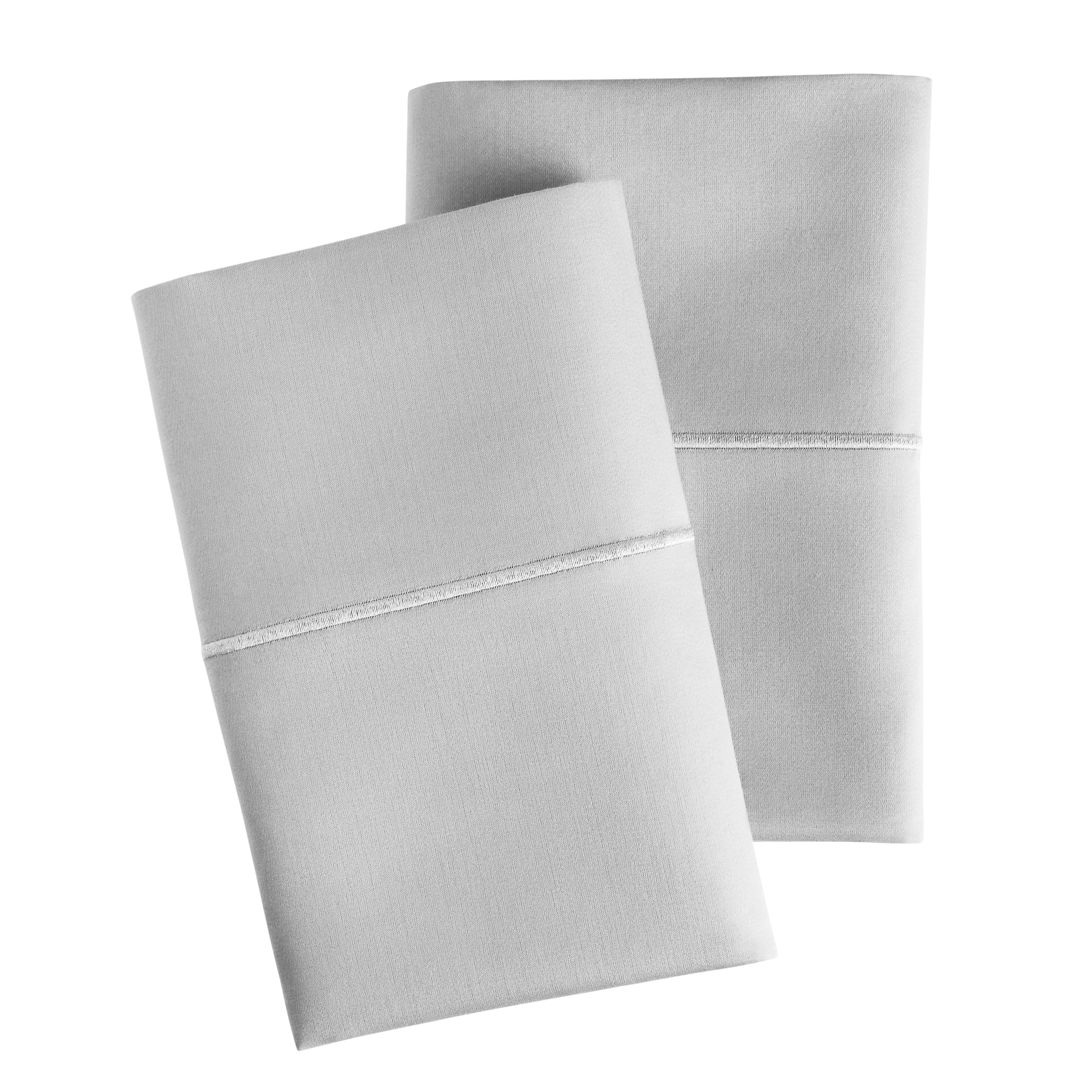 Hotel Style 600 Thread Count Grey Egyptian Cotton Adult Pillow Cases, King (2 Count)