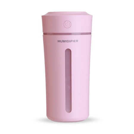 

ROBOT-GXG USB Humidifier LED Rechargeable Home Desktop Aroma Diffuser Portable Travel Oil Essential Mister Office Supplies Pink