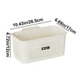 thumbnail image 3 of Vikakiooze Multipurpose Plastic Storage Basket For Laundry Bathroom Bedroom Or Dormitory Compact Organizer For Clothes Towels And Small Items, 3 of 6