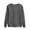 Dark Gray, variant on Black and Friday Winter Under $5 Fayshow0 Womens Tops 3/4 Length Sleeve Shirts Women'S Oversized Round Neck Sweatshirts Long Sleeve Turtleneck Velvet Sweatshirt