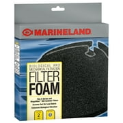 Angle View: Marineland Filter Foam 2 Count, Supports Biological And Mechanical aquarium Filtration, Rite-Size T