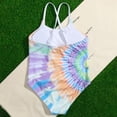 thumbnail image 4 of URMAGIC Girls One Piece Swimsuit Gradient Bathing Suit Cross Back Swimwear Beach Clothes 7-14 Years, 4 of 6