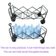 thumbnail image 4 of EUROCO 53" Larger Wagon Cart, Foldable Beach Wagon with Handle, All Terrain Folding Garden Wagon for Sand, Collapsible Utility Wagon for Kids for Outdoor Garden and Beach,Black+Orange, 4 of 7