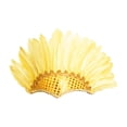 thumbnail image 2 of Diadema de plumas, tocado, decoración de disfraces, tocado de plumas indias amarillo, 2 of 8