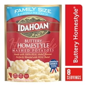 Idahoan Buttery Homestyle Mashed Potatoes Family Size, 8 oz Pouch