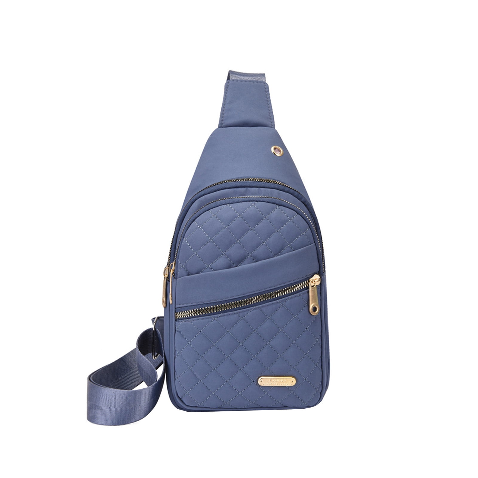Fashionable Embroidery Diamond Shoulder Crossbody Bag Large Capacity Watertight Backpack With Data Hole